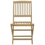 vidaXL Ensemble à manger de jardin 5 Pièces Bois d'acacia solide