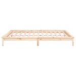vidaXL Cadre de lit à LED sans matelas 150x200 cm bois massif