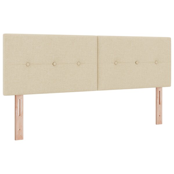 Cabeça de lit LED vidaXL capitonnée crème 72 cm en tissu