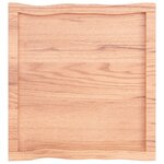 vidaXL Dessus de table bois massif traité bordure assortie