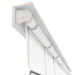 vidaXL Store roulant de douche 80x240 cm Carré