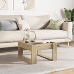 vidaXL Table basse avec LED infini chêne sonoma 50x53x30 cm