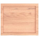 vidaXL Étagère murale marron clair bois chêne massif traité