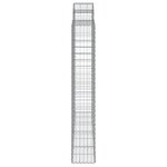 vidaXL Paniers à gabions arqués 11 Pièces 200x50x180/200 cm Fer galvanisé