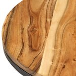 vidaXL Tables gigognes 2 Pièces Bois d'acacia massif