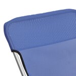 vidaXL Chaises plage pliantes lot de 2 textilène acier enduit poudre
