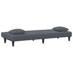 vidaXL Ensemble de canapés 2 Pièces avec coussins gris foncé velours