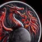 DRAGON Chronicles of Fire 2 Once Argent Monnaie 10 Cedis Ghana 2024