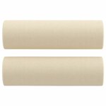 vidaXL Ensemble de canapés 3 Pièces avec coussins crème tissu