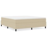 VidaXL Lit Box Spring Vert Clair Grey Super King Tissu en Velours Côtelé