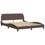 vidaXL Cadre de lit sans matelas marron 160x200 cm similicuir