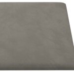 vidaXL Panneaux muraux 12 Pièces Gris clair 30x30 cm Velours 1 08 m²