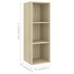 vidaXL Ensemble de meubles TV 3 Pièces Chêne sonoma Bois d'ingénierie