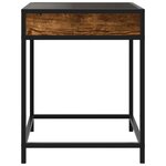 vidaXL Table basse avec LED Infinity chêne fumé 40x40x51 cm