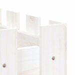 vidaXL Lit surélevé de jardin design de clôture 150x30x30cm pin massif
