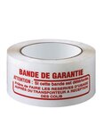 (lot  36 rouleaux) ruban adhésif polypropylène silencieux blanc - bande de garantie 48mmx100m