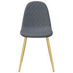 vidaXL Chaises à manger lot de 6 vert foncé velours