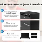 Big Parcel 2 - PakketPanda® - Boîte aux lettres pour colis - Boîte aux lettres - Avec compartiment à lettres séparé