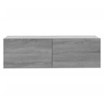 vidaXL Armoire murale TV Sonoma gris 100x30x30 cm Bois d'ingénierie