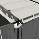vidaXL Tonnelle avec parois en filet crème 6x3 m acier