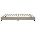 vidaXL Cadre de lit sans matelas gris clair 180x200 cm velours