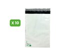 10 Enveloppes plastique opaques 80 microns N°2 - 245x325mm