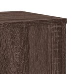 vidaXL Supports pour plantes 2 Pièces chêne marron bois d'ingénierie
