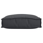 vidaXL Coussins de palette pour sièges 2 Pièces noir 40x40x8 cm polyester