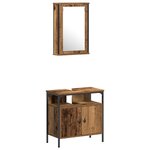 vidaXL Ensemble de Meubles de Salle de Bain en 4 pièces Bois Ancien