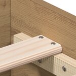 Lit vidaXL Artisan Chêne 90x190 cm Bois d'ingénierie