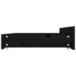 vidaXL Cadre de lit sans matelas avec tiroirs noir