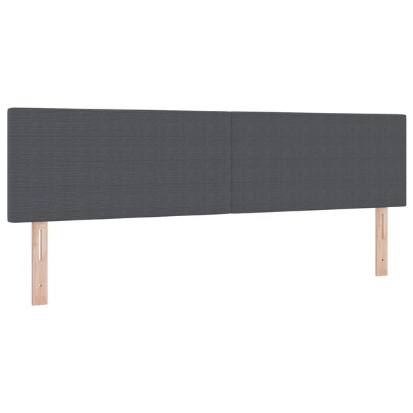 Tête de lit vidaXL Design Simple Gris Foncé 180 cm Tissu Corde