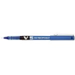 Stylo roller Hi-Tecpoint V5 Encre liquide Pointe Fine Bleu PILOT