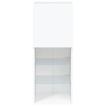 vidaXL Meuble TV avec lumières LED blanc 40 5x30x102 cm