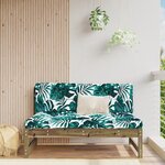 vidaXL Canapé central de jardin 120x80 cm bois de pin imprégné
