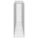 vidaXL Paniers à gabions arqués 25 Pièces 400x50x160/180 cm fer galvanisé