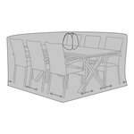 Housse table et 6 chaises 210g/m² polyester 600D enduit PU hydrofuge noir