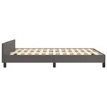 vidaXL Cadre de lit sans matelas gris 140x200 cm similicuir