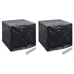vidaXL Housse de réservoir d'eau de jardin 2Pièces 8 œillet 116x100x120cm
