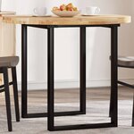vidaXL Dessus de table rond Ø90x4 cm bois massif d'acacia