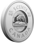 Pièce de monnaie en Argent 5 Cents g 110.66 Millésime 2025 MULTILAYERED BEAVER