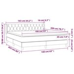 vidaXL Sommier à lattes de lit et matelas Vert foncé 160x200cm Velours