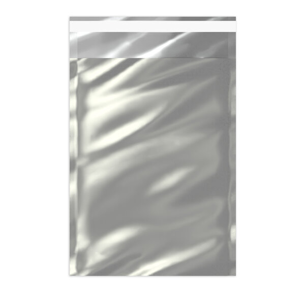 Lot de 50 sachet alu métallisé brillant argenté 229 x 162 mm