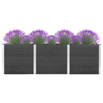 vidaXL Plate-forme surélevée de jardin 300x100x91 cm WPC Gris