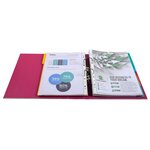 Classeur À Levier Prem'touch Intérieur Et Extérieur En Polypropylène - Dos 80mm - A4 Maxi - Fuchsia - X 10 - Exacompta