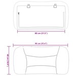 vidaXL Coussin de tête de lit bleu 80 cm tissu
