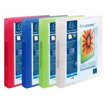 Classeur 2 Anneaux 30mm Polypropylène Chromaline 10/10e Krea Cover - A4 Maxi - Couleurs Assorties - X 12 - Exacompta