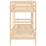 vidaXL Lit superposé sans matelas 75x190 cm bois de pin massif