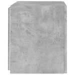 vidaXL Meuble TV mural avec lumières LED gris béton 40 5x35x40 cm