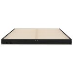 vidaXL Cadre de lit sans matelas noir 120x190 cm bois de pin massif